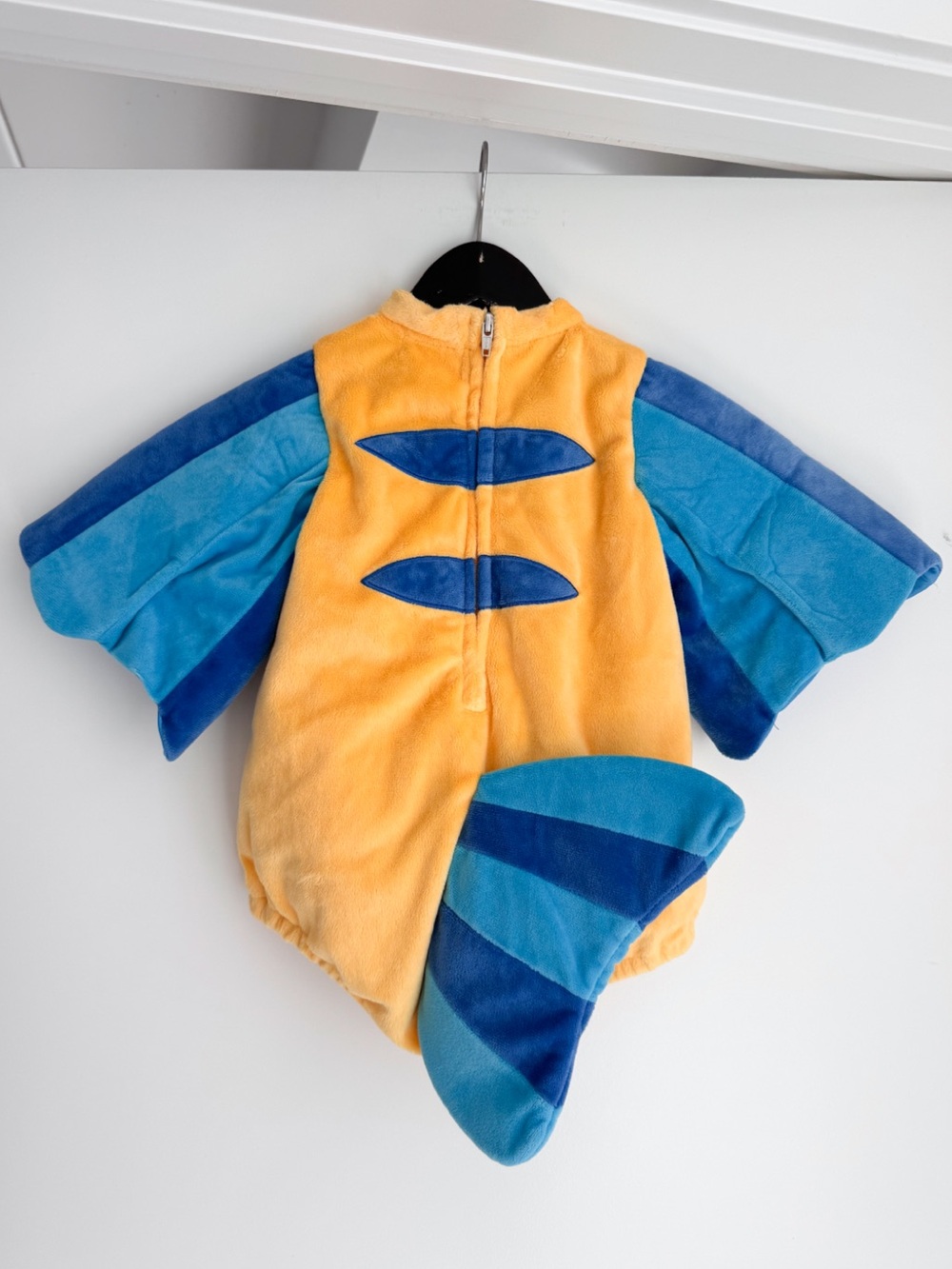 Disney Store Baby Flounder Plush Costume Bodysuit 12-18M Halloween